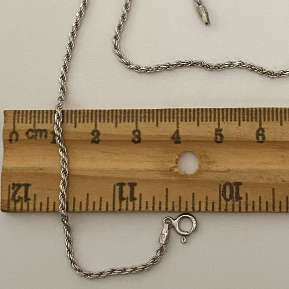 Unisex 2mm rope chain 925 silver necklace 19.5 inches - Picture 6 of 6